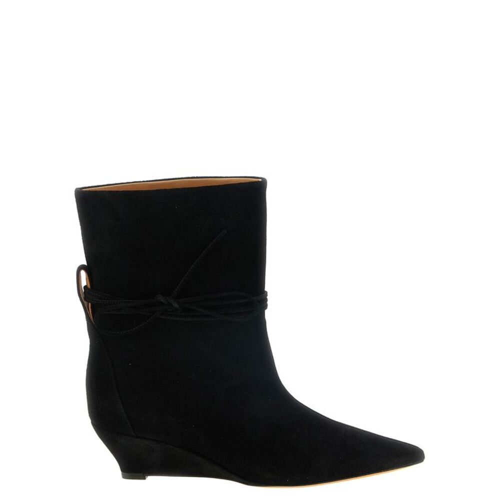 ODISSI Black Calfskin Ankle Women's Boots
